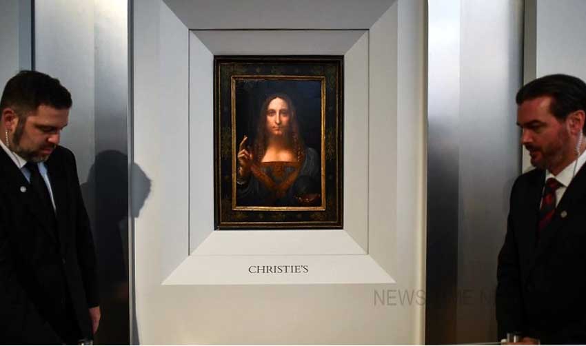 ഡാവിഞ്ചിയുടെ പെയിന്റിംഗ് ‘ദി സേവിയര്‍ ഓഫ് ദി വേള്‍ഡ്’ ലേലത്തിന്