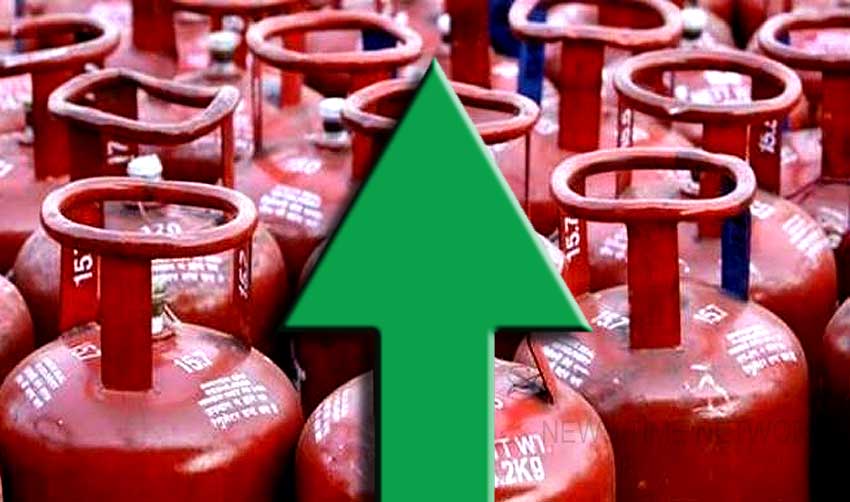 പാചകവാത സിലണ്ടറിന്റെ വില കുത്തനെകൂട്ടി