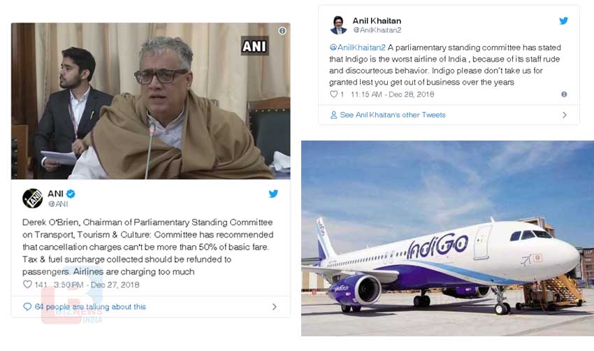 ഇന്‍ഡിഗോ ഇന്ത്യയിലെ ഏറ്റവും മോശം വിമാന കമ്പനി