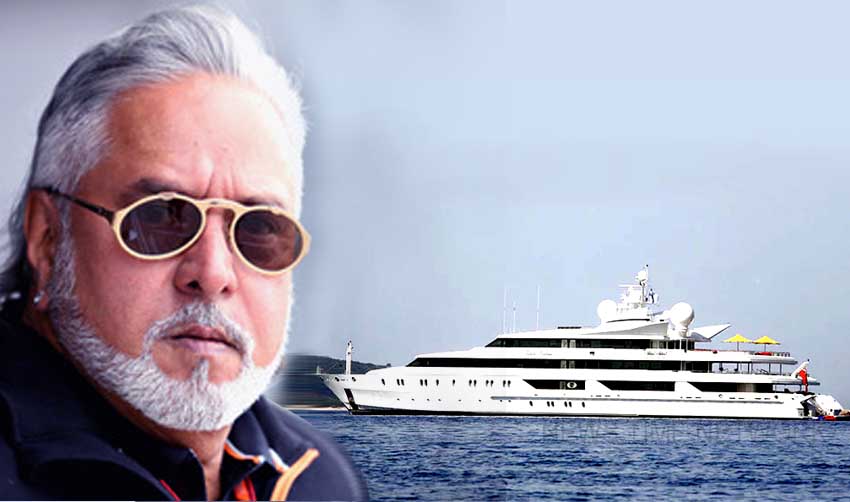 സാമ്പത്തിക തട്ടിപ്പ് നടത്തി മുങ്ങിയ വിജയ് മല്യയുടെ ആഢംബര യാനം കണ്ടുകെട്ടി