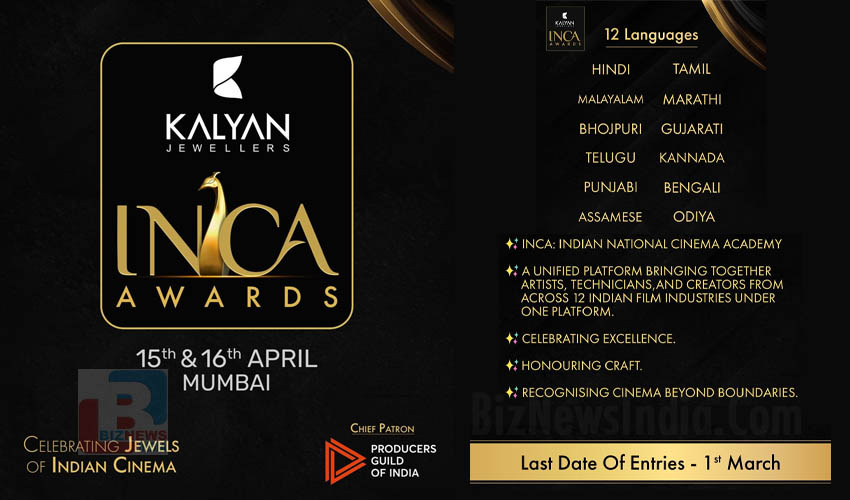 കല്യാണ്‍ ജ്വല്ലേഴ്‌സ് – INCA അവാര്‍ഡ്‌സ് മുംബൈയില്‍…